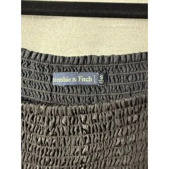 ABERCROMBIE & FITCH SHEER BLACK LONG SLEEVE ROMPER SIZE SMALL - Picture 4 of 5